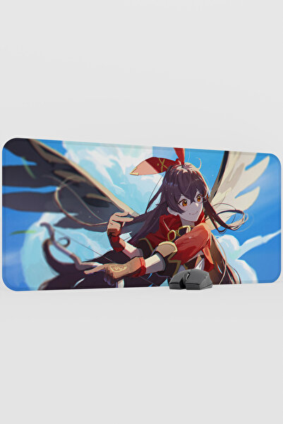mousepad bastir Amber Genshin Impact Anime Gacha V3 - 90X40 XXL Gaming Mouse ...