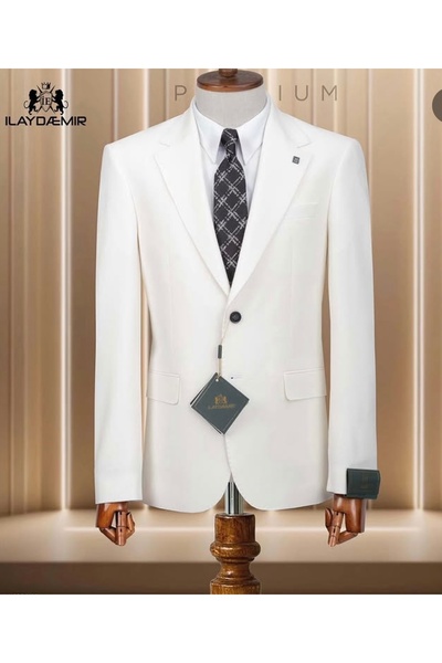 ilayda emir White Blazer Men's Jacket