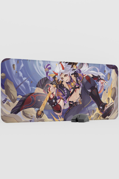 mousepad bastir Itto Genshin Impact Anime Gacha V1 - 90X40 XXL Gaming Mouse P...