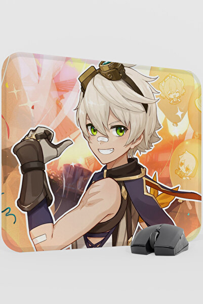 mousepad bastir Bennett Genshin Impact Anime Gacha V3 - 48X40 XL Gaming Mouse...