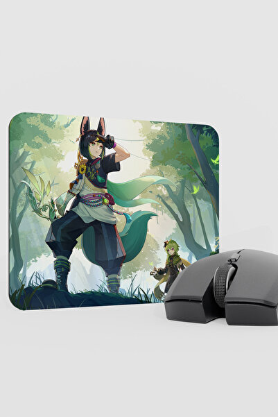 mousepad bastir Tighnari Genshin Impact Anime Gacha V2 - 22X18 Gaming Mouse P...