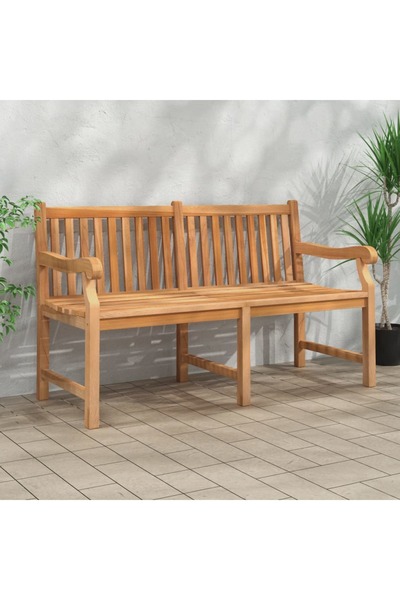 vidaxl Garden Bench 150 cm Solid Teak Wood