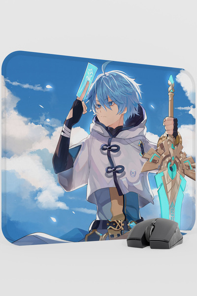 mousepad bastir لوحة ماوس ألعاب كبيرة الحجم من تشونغيون جينشين إمباكت أنيمي غ...