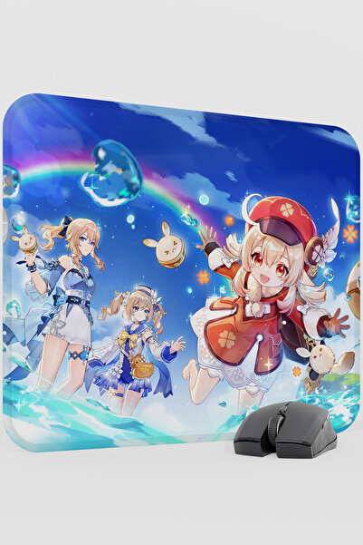 mousepad bastir Klee Genshin Impact Anime Gacha V4 - 48X40 XL Gaming Mouse Pa...
