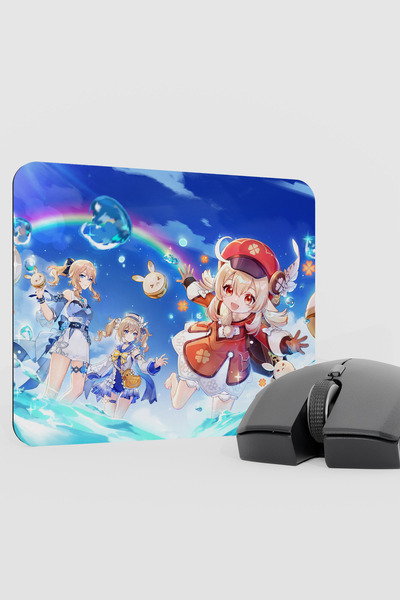 mousepad bastir Klee Genshin Impact Anime Gacha V4 - 22X18 Gaming Mouse Pad M...