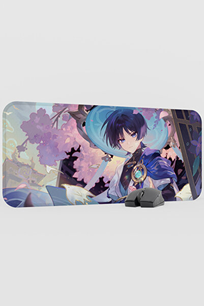 mousepad bastir Wanderer Genshin Impact Anime Gacha V4 - 70X30 XL Gaming Mous...