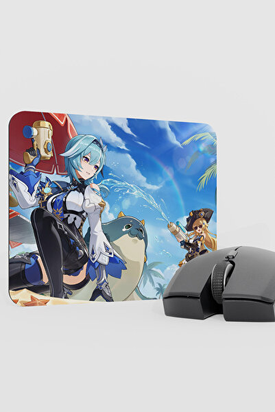 mousepad bastir Eula Genshin Impact Anime Gacha V3 - 22X18 Gaming Mouse Pad M...