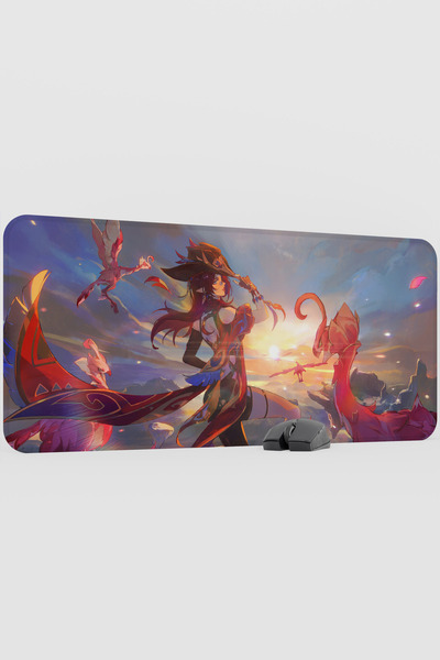 mousepad bastir Chasca Genshin Impact Anime Gacha V2 - 90X40 XXL Gaming Mouse...