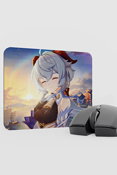 mousepad bastir Ganyu Genshin Impact Anime Gacha V3 - 22X18 Gaming Mouse Pad ...