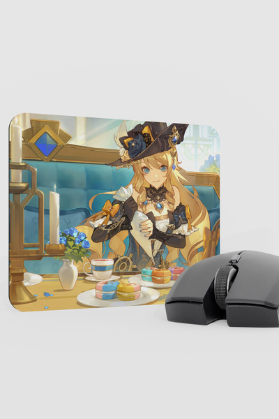 mousepad bastir Navia Genshin Impact Anime Gacha V2 - 22X18 Gaming Mouse Pad ...