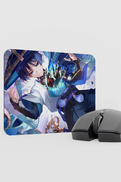 mousepad bastir Wanderer Genshin Impact Anime Gacha V3 - 22X18 Gaming Mouse P...