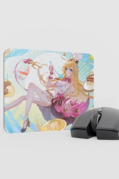 mousepad bastir Escoffier Genshin Impact Anime Gacha V5 - 22X18 Gaming Mouse ...
