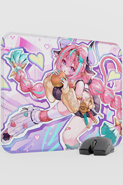 mousepad bastir وسادة ماوس للألعاب من فاريسا جينشين إمباكت أنيمي غاشا V2 - مق...