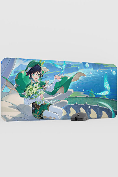 mousepad bastir Venti Genshin Impact Anime Gacha V2 - 90X40 XXL Gaming Mouse ...
