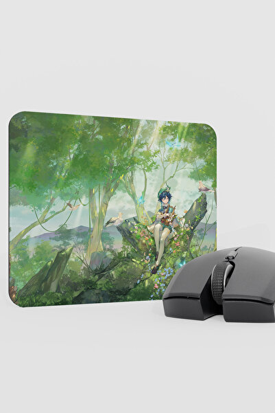 mousepad bastir Venti Genshin Impact Anime Gacha V4 - 22X18 Gaming Mouse Pad ...