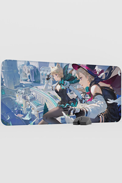 mousepad bastir Lyney Genshin Impact Anime Gacha V1 - 90X40 XXL Gaming Mouse ...