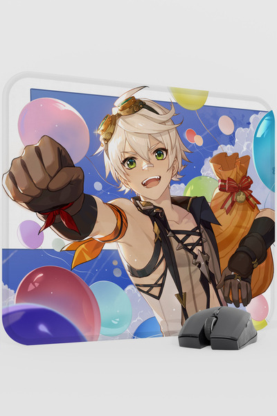 mousepad bastir Bennett Genshin Impact Anime Gacha V4 - 48X40 XL Gaming Mouse...