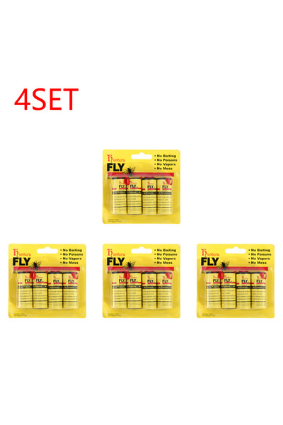 Choice4 مجموعة من 4 قطع (40 قطعة) من شرائط ورق لاصقة للغاية لصيد الذباب، مع د...