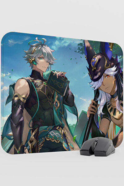 mousepad bastir Alhaitham Genshin Impact Anime Gacha V4 - 48X40 XL Gaming Mou...
