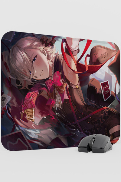 mousepad bastir لوحة ماوس ألعاب Lyney Genshin Impact Anime Gacha V4 - 48X40 XL