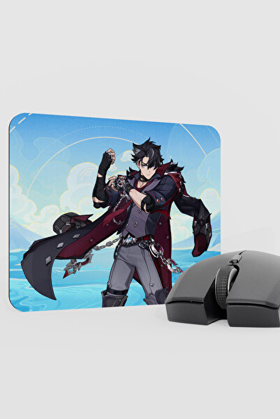 mousepad bastir Wriothesley Genshin Impact Anime Gacha V2 - 22X18 Gaming Mous...