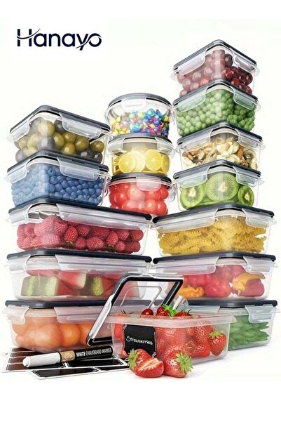 Generic 16 Pcs Food Storage Containers Set with Lids BPA-Free Airtight Contai...