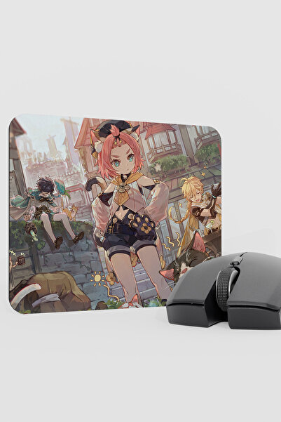 mousepad bastir Diona Genshin Impact Anime Gacha V1 - 22X18 Gaming Mouse Pad ...