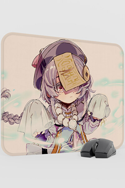 mousepad bastir لوحة ماوس ألعاب Qiqi Genshin Impact Anime Gacha V5 - 48X40 XL