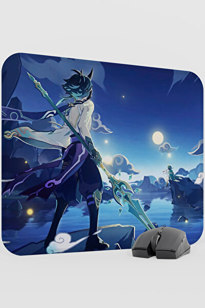mousepad bastir Xiao Genshin Impact Anime Gacha V1 - 48X40 XL Gaming Mouse Pa...