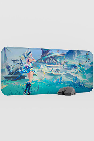 mousepad bastir Mualani Genshin Impact Anime Gacha V2 - 70X30 XL Gaming Mouse...