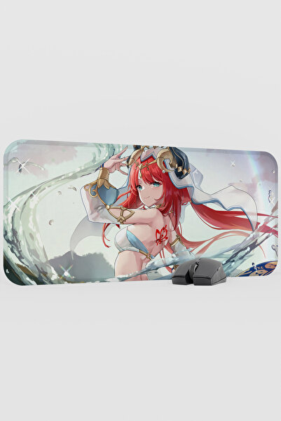 mousepad bastir Nilou Genshin Impact Anime Gacha V2 - 70X30 XL Gaming Mouse P...