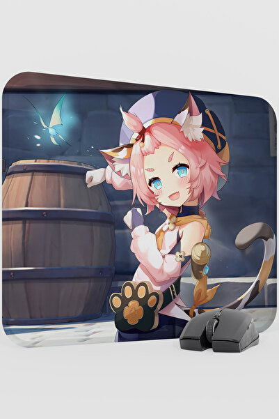 mousepad bastir لوحة ماوس الألعاب داينا جنشن إمباكت أنيمي غاشا V3 - 48×40 XL