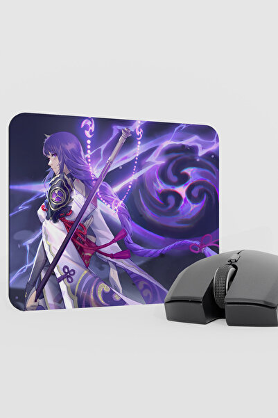 mousepad bastir Raiden Genshin Impact Anime Gacha V1 - 22X18 Gaming Mouse Pad...