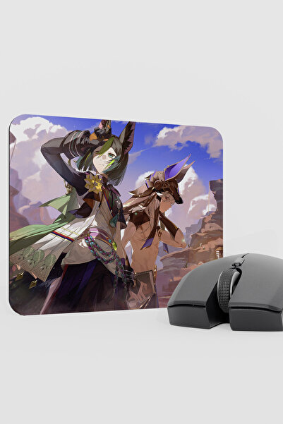 mousepad bastir Tighnari Genshin Impact Anime Gacha V5 - 22X18 Gaming Mouse P...