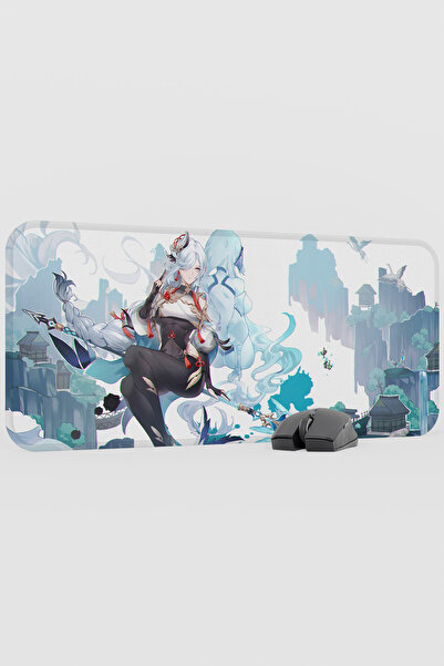 mousepad bastir Shenhe Genshin Impact Anime Gacha V2 - 70X30 XL Gaming Mouse ...