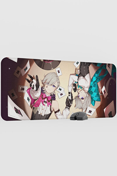 mousepad bastir Lyney Genshin Impact Anime Gacha V5 - 90X40 XXL Gaming Mouse ...