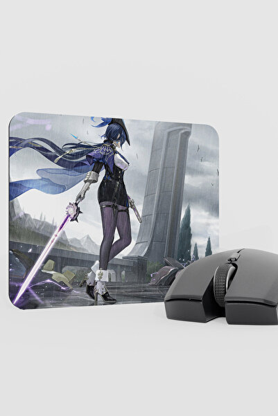 mousepad bastir Clorinde Genshin Impact Anime Gacha V1 - 22X18 Gaming Mouse P...