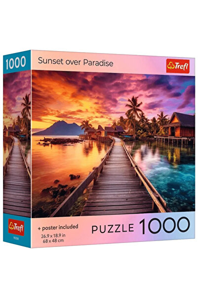 Trefl ПЪЗЕЛ 1000 COLECTIA SUA APUS DE SOARE PESTE PARADIS POSTER ВКЛЮЧЕН