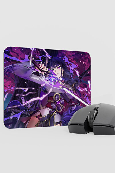mousepad bastir Raiden Genshin Impact Anime Gacha V4 - 22X18 Gaming Mouse Pad...