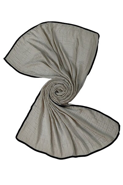 mim eşarp Piped Muslin Solid Color Shawl 90X190Cm