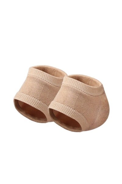 CRM Set of 2 Heel Protection Socks, CRM, with Gel Silicone Hydration Effect