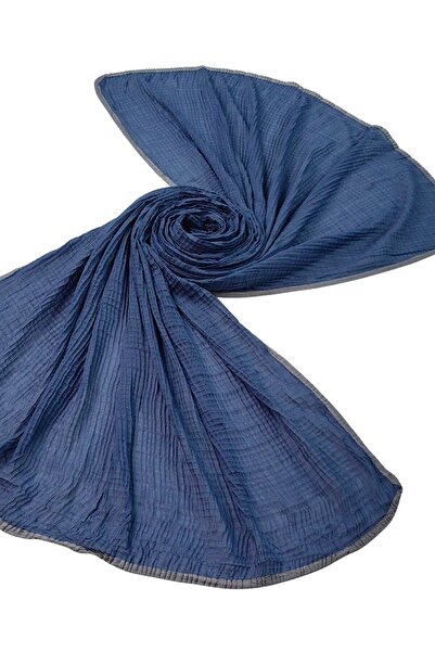 mim eşarp Piped Muslin Solid Color Shawl 90X190Cm