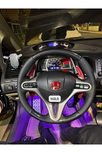 M&R OTO KILIF AKSESUAR Honda FD 6 Orijinal Parlak Kristal Karbon Deri Kaplama...