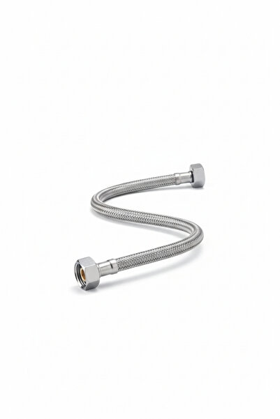 BUMAK 3/8 x 3/8 Çelik Örgü 30cm Musluk Klozet Taharet Bağlantı Hortumu Flex E...