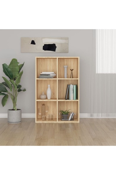 vidaxl Book Cabinet/Sideboard Sonoma Oak 66x30x98 cm Engineered Wood