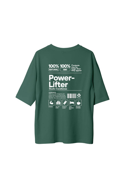 CANDLEMASTORE Power Lifter - Oversized T-Shirt