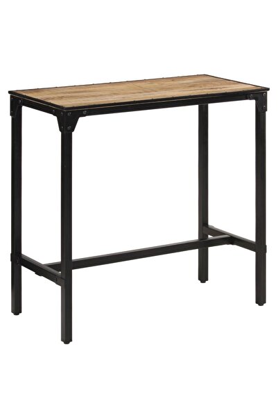 vidaxl Bar Table 110x55x107 cm Solid Rough Wood Mango