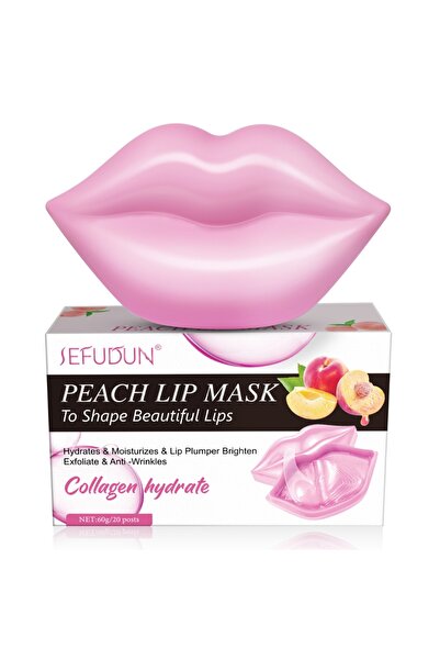 sefudun Set măști hidratante pentru buze SEFUFUN® cu colagen, 20 buc.