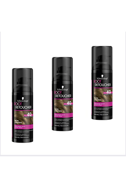 Root Retoucher Beyaz Kapatıcı Pratik Saç Boyası Kahverengi 120 ml 3 Adet