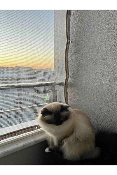 Ekodoğa Balkon Filesi 3,5x3,5 Mt Kedi Balkon Filesi Kuş Filesi Balkon Güvenli...